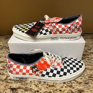 VANS x Stranger Things Authentic Surfer Boy Pizza Shoe US Mens Sz.12 VN0A5JMPBO5